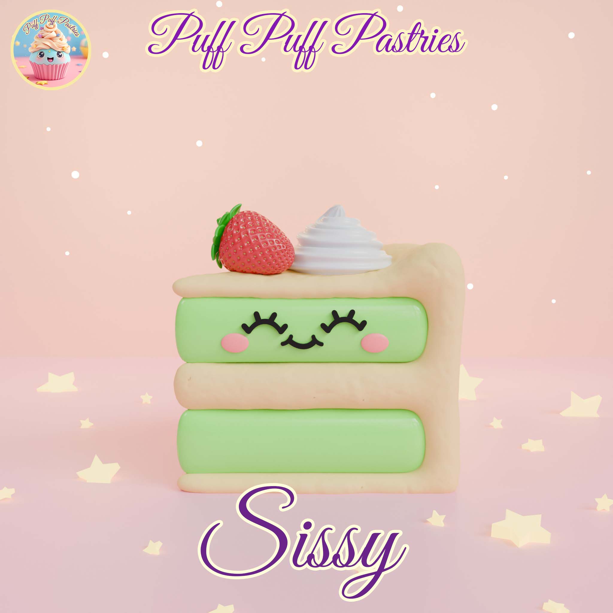 Kawaii Triangle cake Sissy